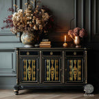 Redesign With Prima Marketing Chateau Filigree Gold Foil Decor Transfers 682965 Furniture Project