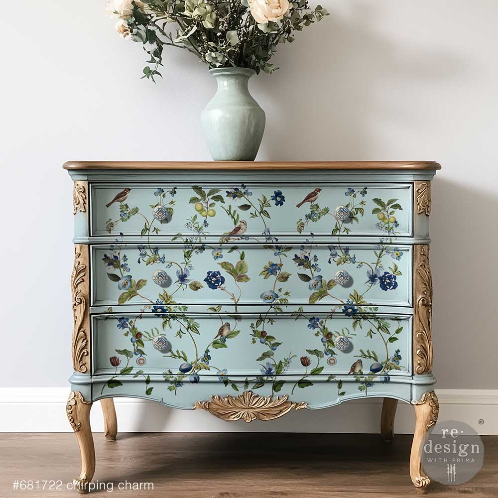 Redesign With Prima Marketing Chirping Charm Decor Transfers 681722 Furniture