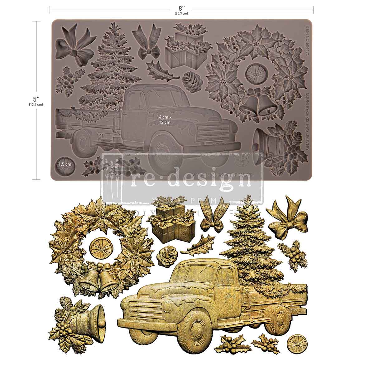 Redesign With Prima Marketing Country Christmas Decor Mould 684471