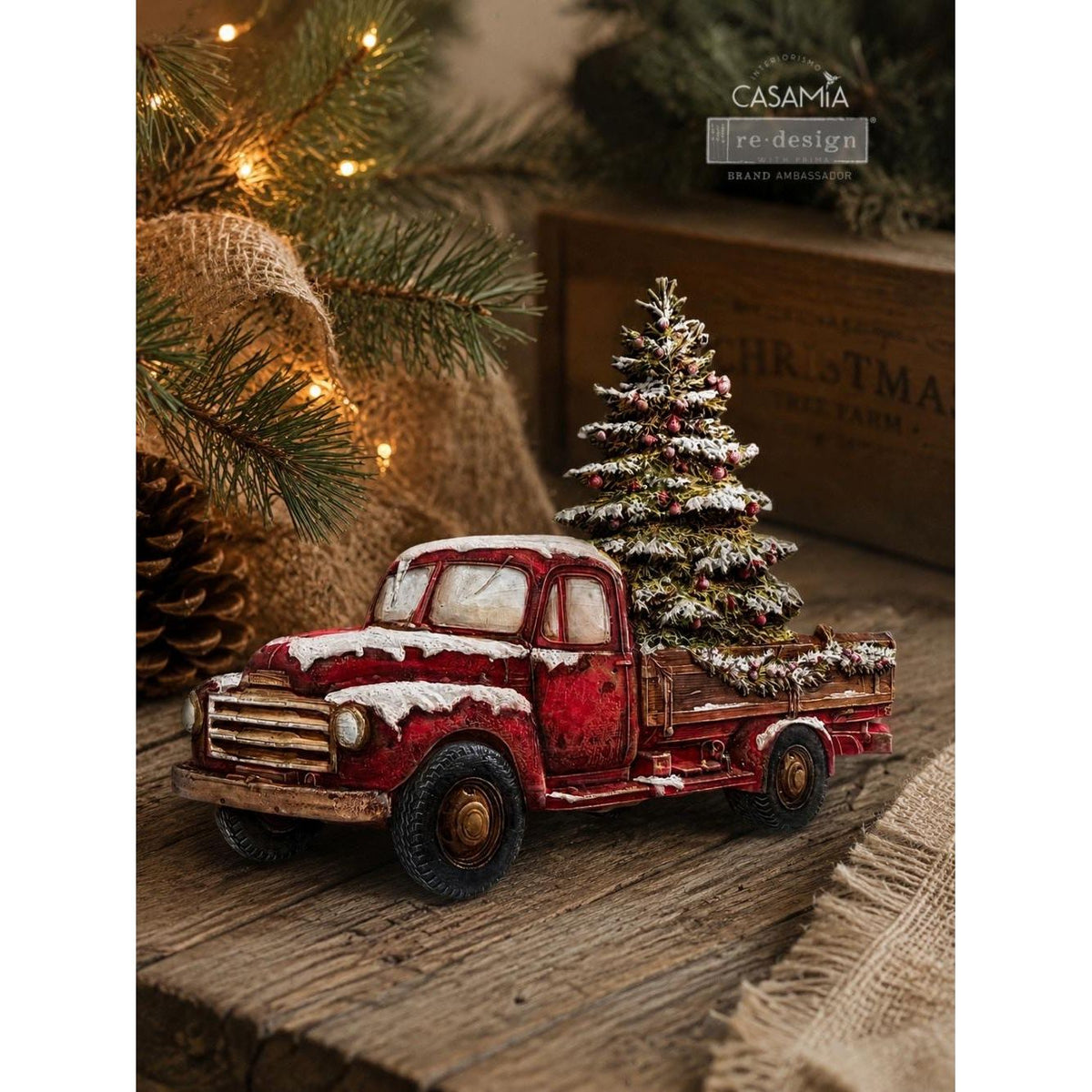 Redesign With Prima Marketing Country Christmas Decor Mould 684471 Holiday Antique Truck