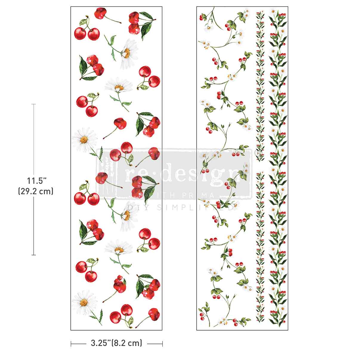 Redesign With Prima Marketing Daisy Cherry Delight Luxe Transfers 680435