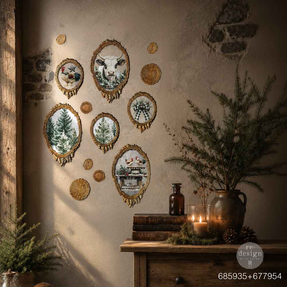 Redesign With Prima Marketing Evergreen And Embers Decor Mould 685935 Rustic Wall Hangings