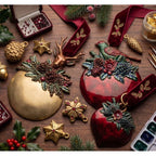 Redesign With Prima Marketing Evergreen Antler Emblem Decor Mould 684488 Bold Christmas Ornaments