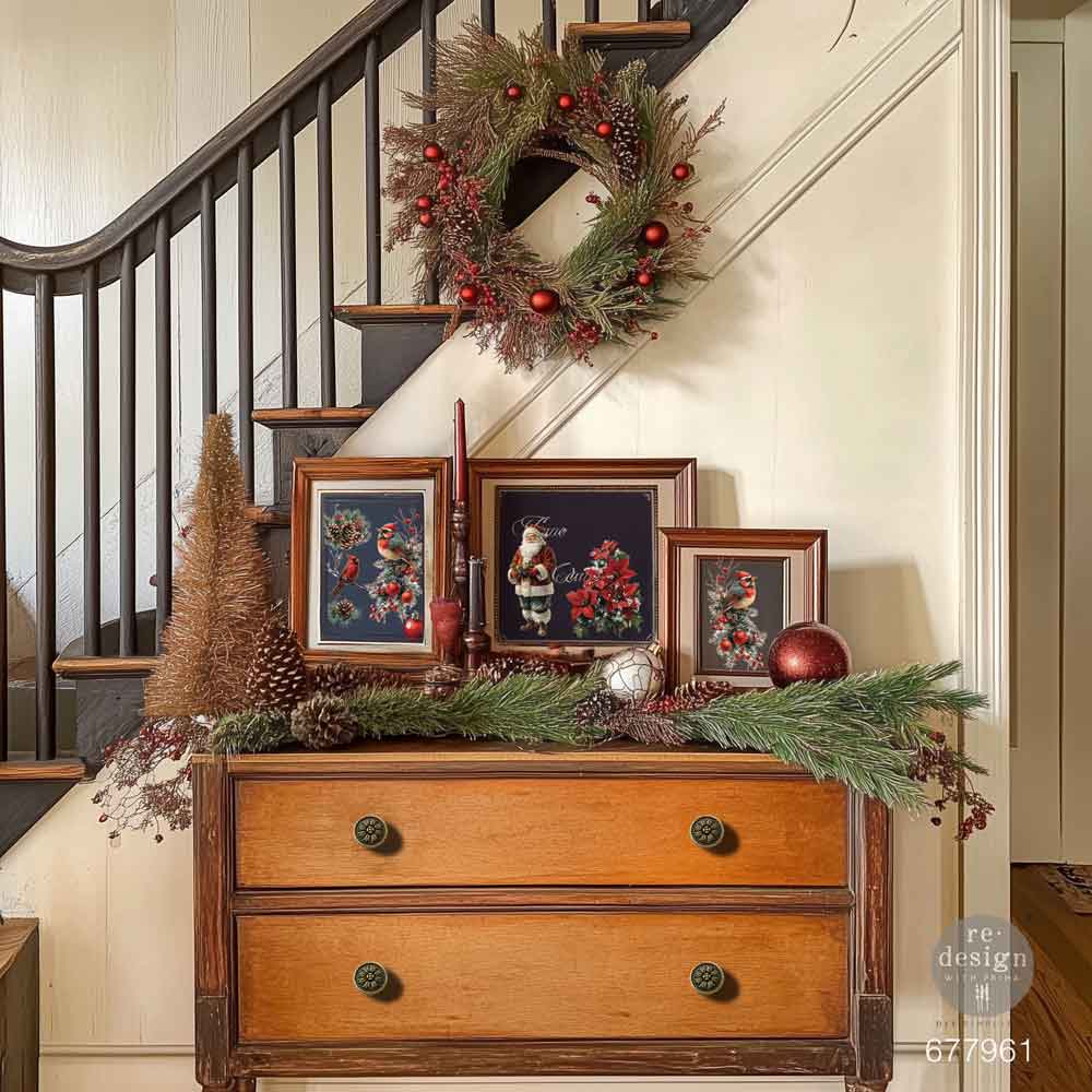 Redesign With Prima Marketing Feathered Noel Middy Plus Transfers 677961 Christmas Decorations