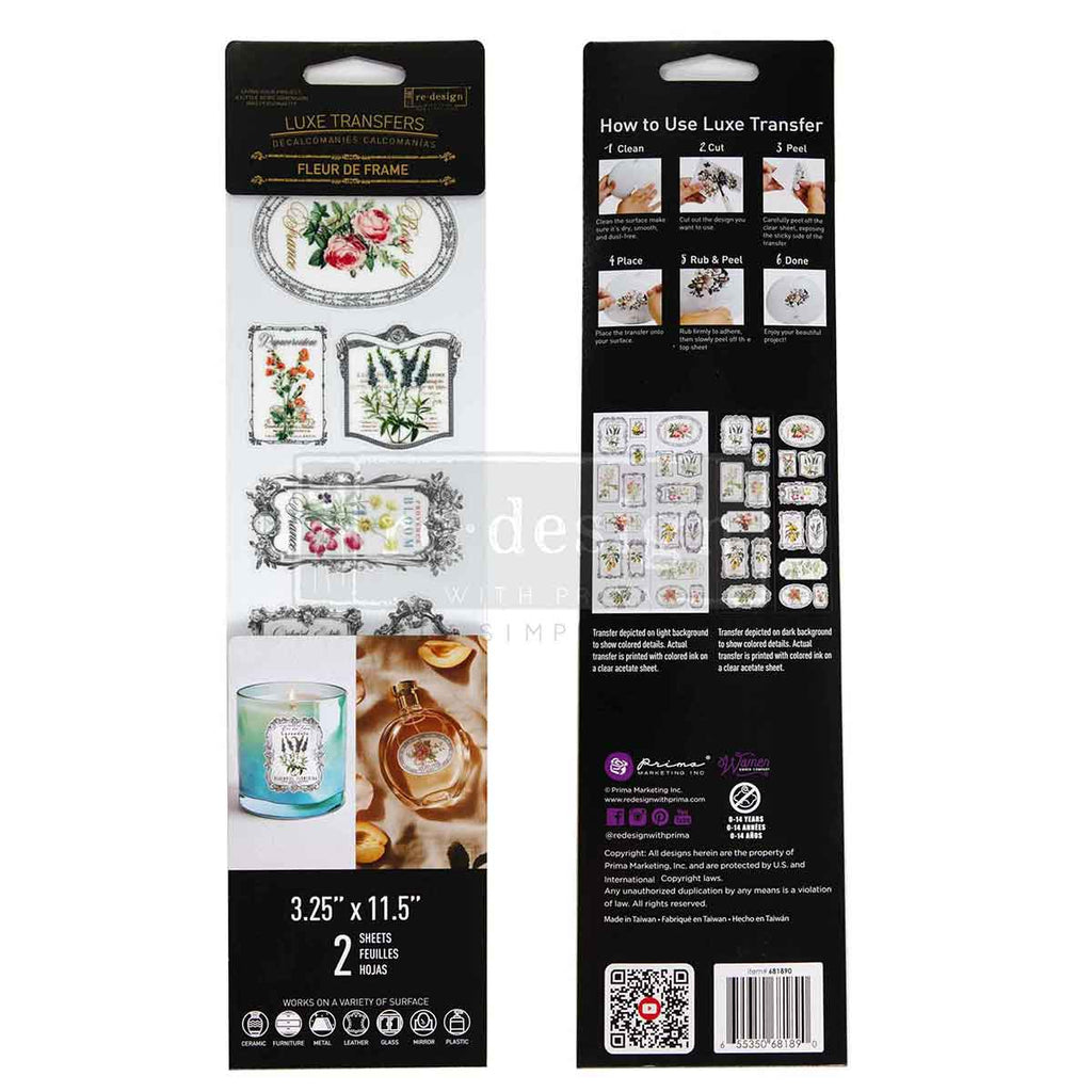 Redesign With Prima Marketing Fleur De Frame Middy Transfers 681890 Packaging Image