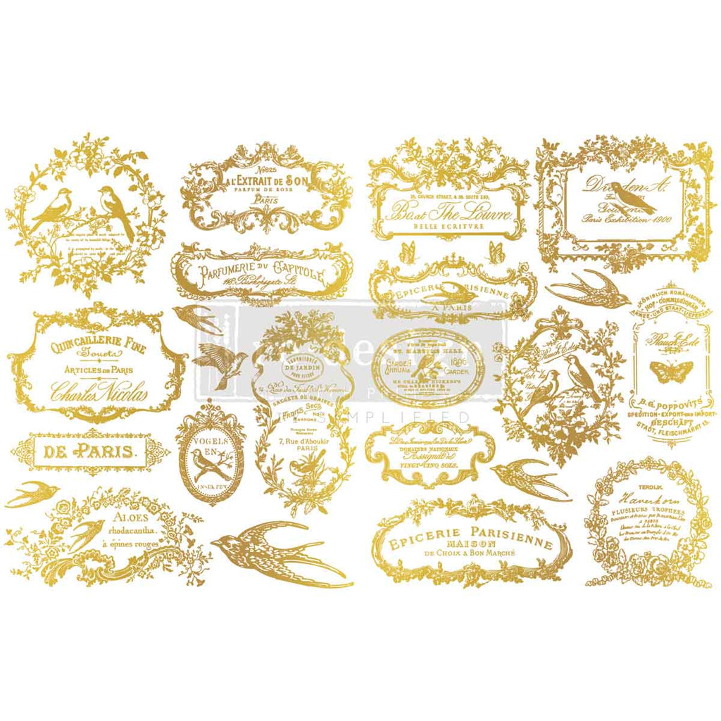 Redesign With Prima Marketing Gold Chant Du Matin H2O Transfers 682774