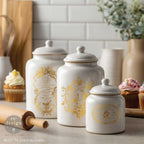 Redesign With Prima Marketing Gold Chant Du Matin H2O Transfers 682774 Kitchen Jars