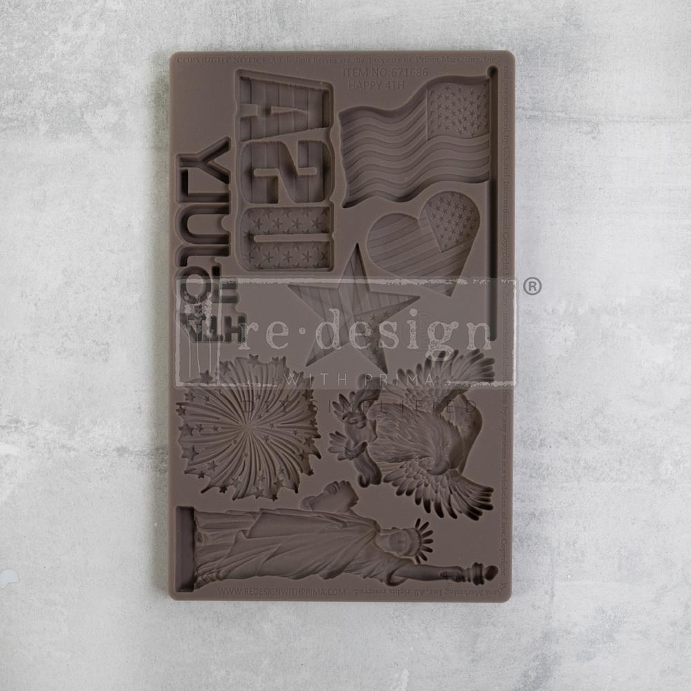 Redesign With Prima Marketing Happy 4th Mould 671686