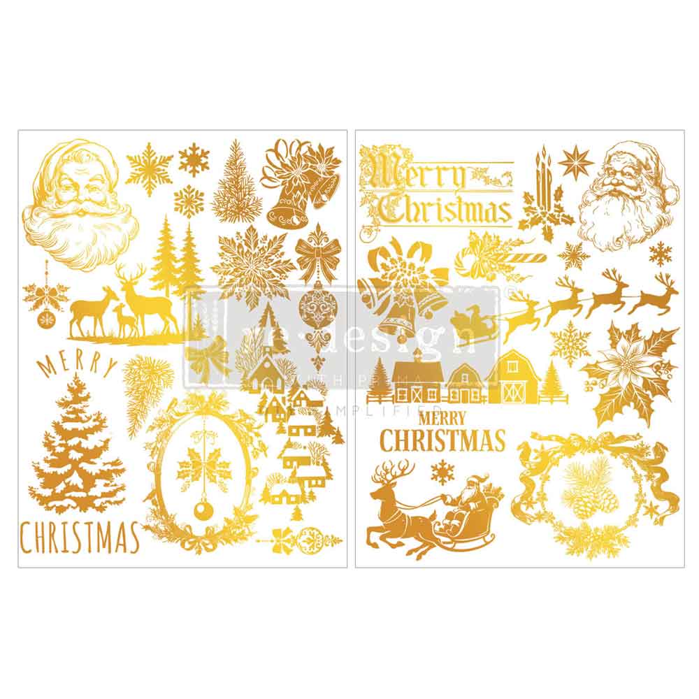 Redesign With Prima Marketing Holiday Heirloom Middy Foil Transfers 684143