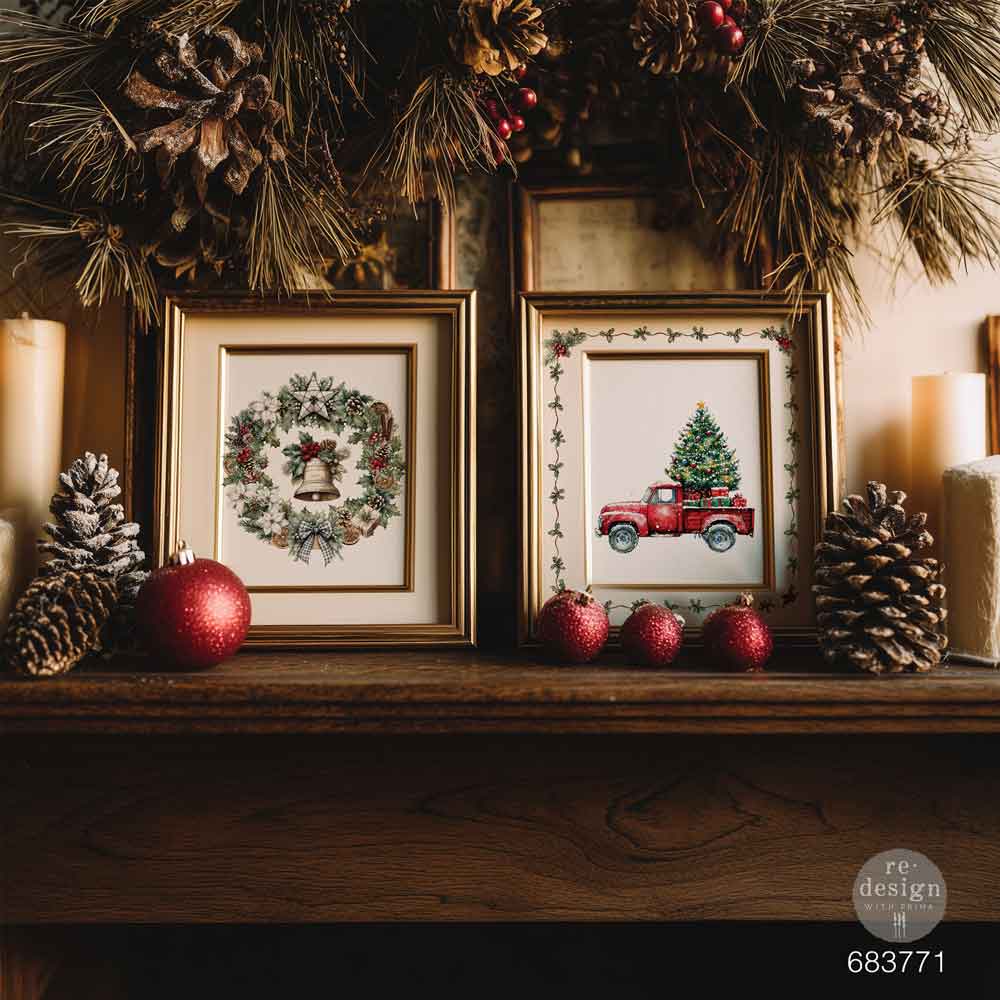 Redesign With Prima Marketing Home For The Holidays Middy Plus Transfers 683771 Christmas Hearth Decorations