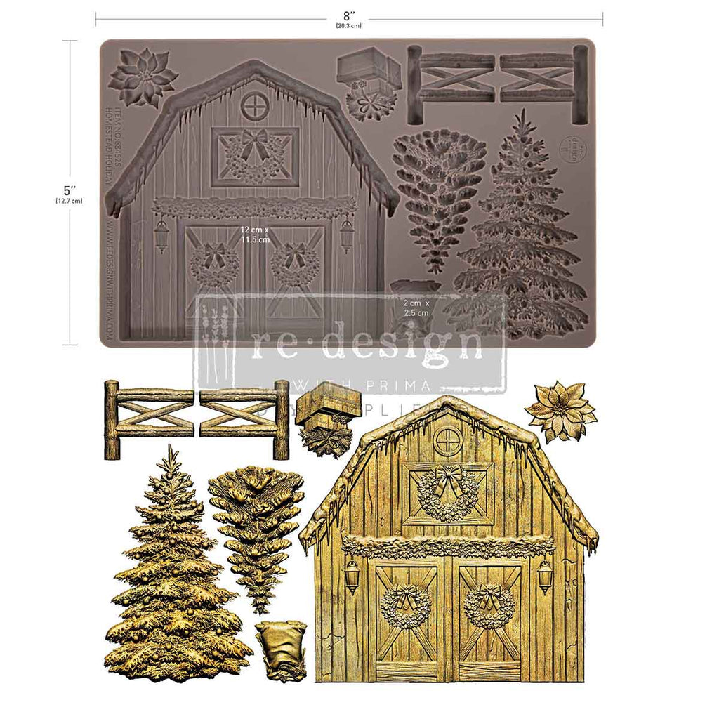 Redesign With Prima Marketing Homestead Holiday Decor Mould 684525