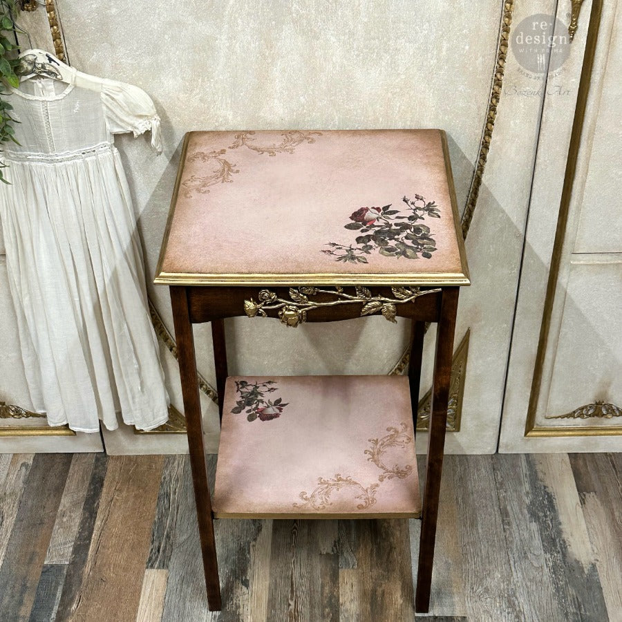 Redesign With Prima Marketing Midnight Rose Small Transfers 679941 Furniture Table
