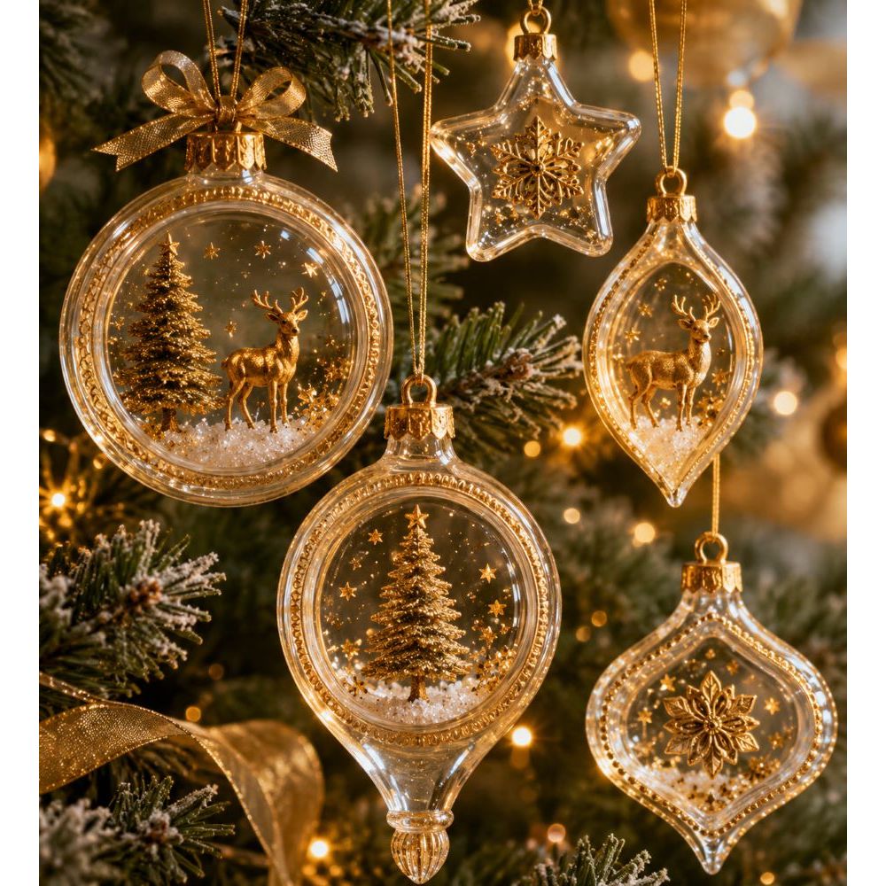 Redesign With Prima Marketing Noel Elegance Decor Mould 684495 Christmas Tree Ornaments