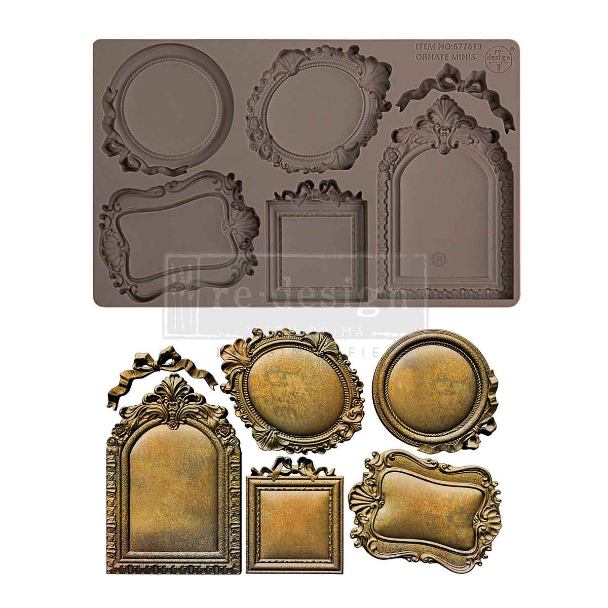 Redesign With Prima Marketing Ornate Minis Decor Mould 677619