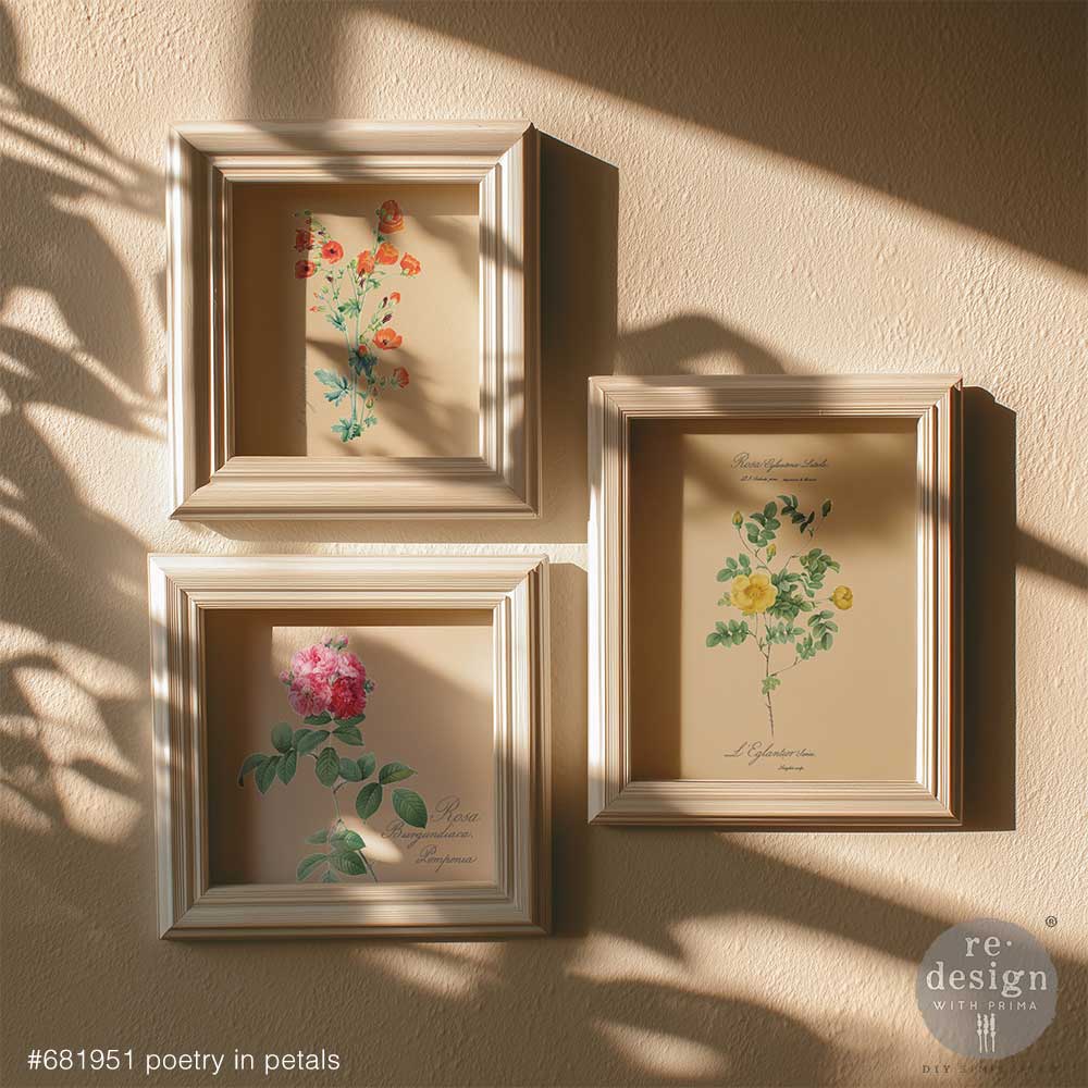 Redesign With Prima Marketing Poetry In Petals H2O Transfers 681951 Picture Hangings