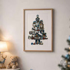 Redesign With Prima Marketing Quiet Country Blue Middy Plus Transfers 684587 Christmas Tree Framed Picture