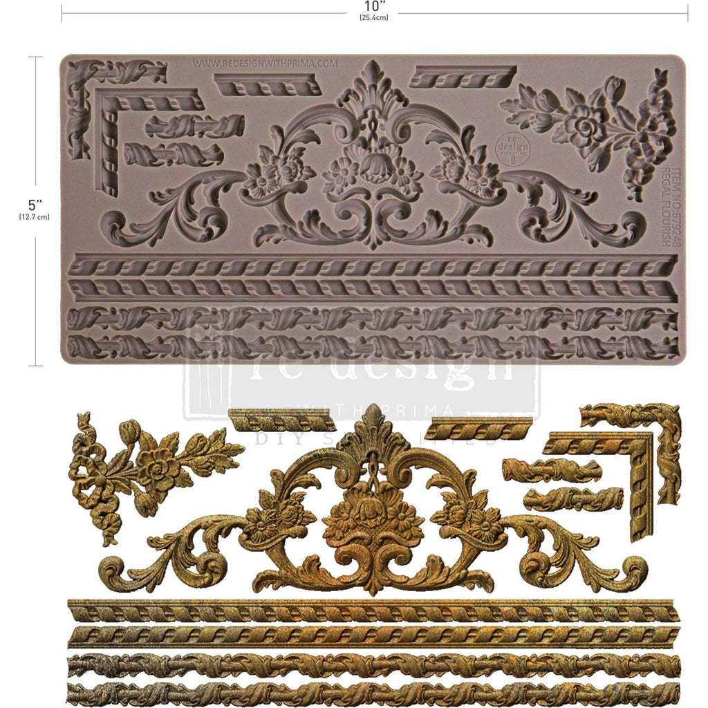 Redesign With Prima Marketing Regal Flourish Decor Mould 679248