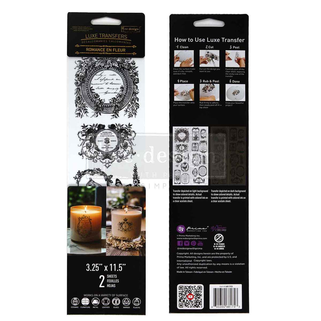 Redesign With Prima Marketing Romance En Fleur Luxe Transfers 681753 Packaging Image