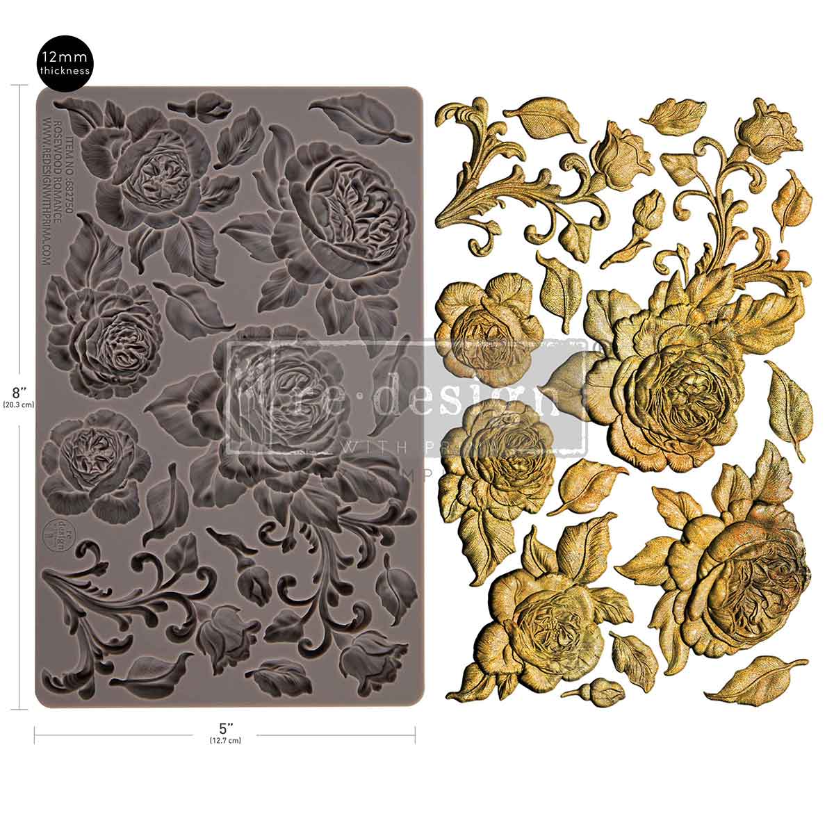 Redesign With Prima Marketing Rosewood Romance Decor Mould 682750