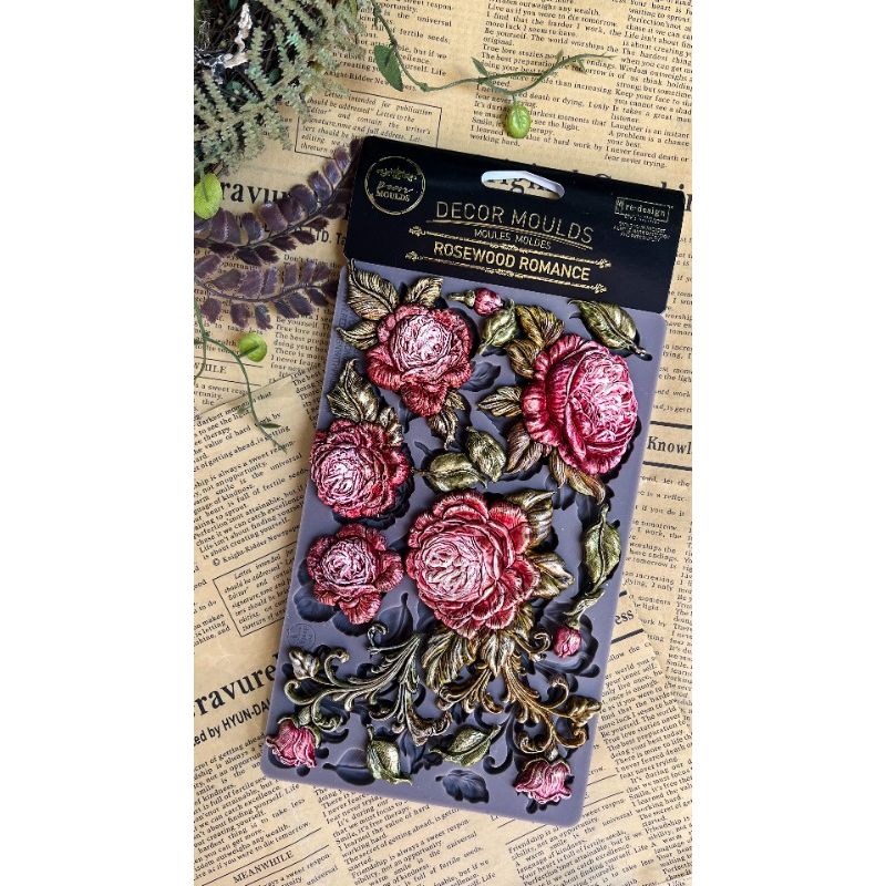 Redesign With Prima Marketing Rosewood Romance Decor Mould 682750 Elegant Florals