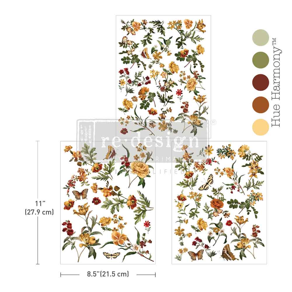 Redesign With Prima Marketing Saffron Solstice Middy Transfers 684693