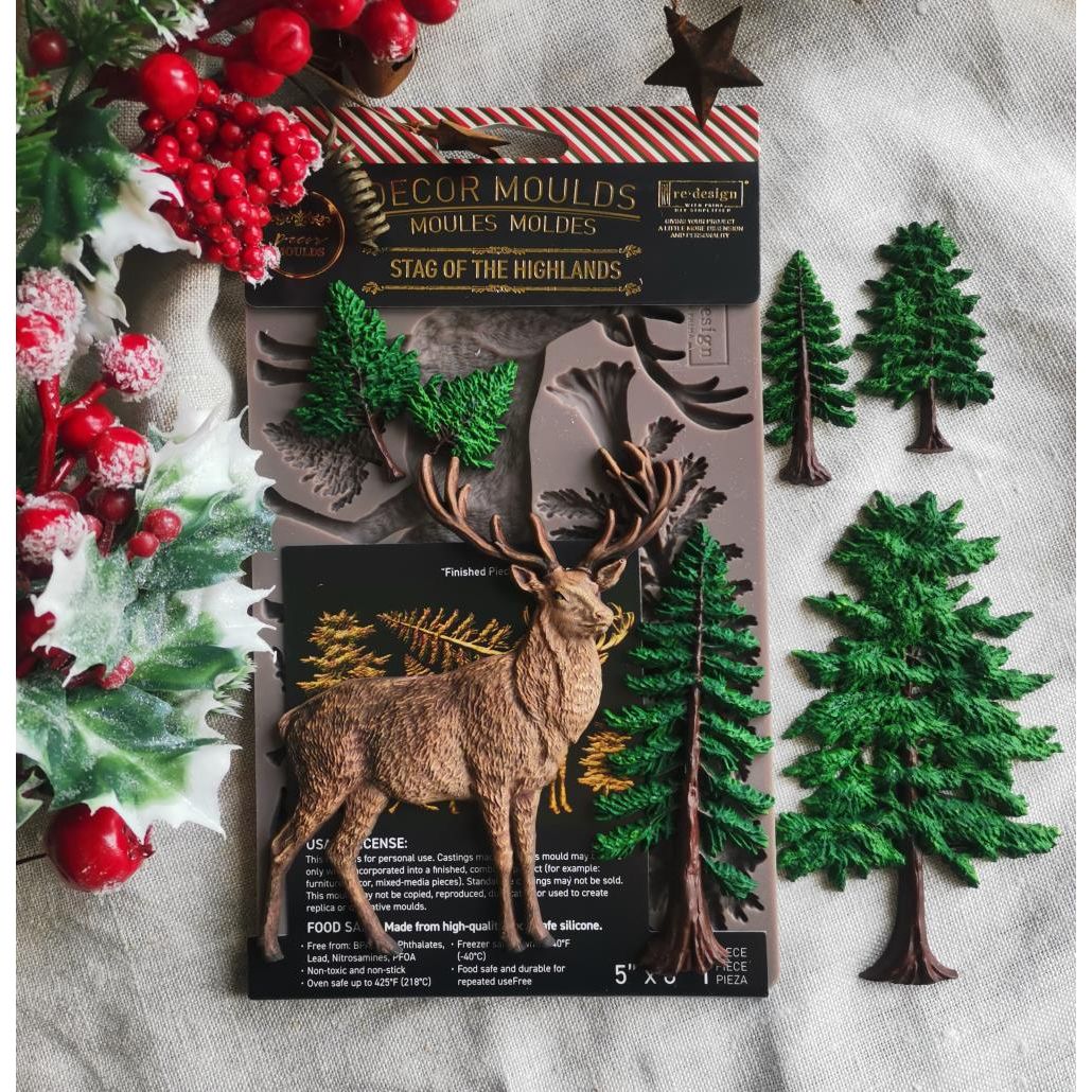 Redesign With Prima Marketing Stag Of The Highlands Decor Mould 684778 Lifestyle Image