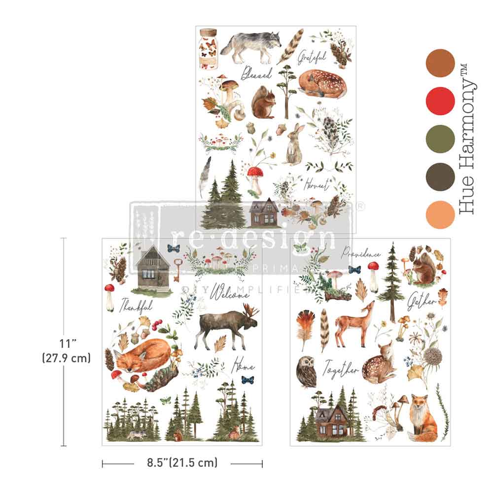 Redesign With Prima Marketing The Forager's Retreat Middy Transfers 684792