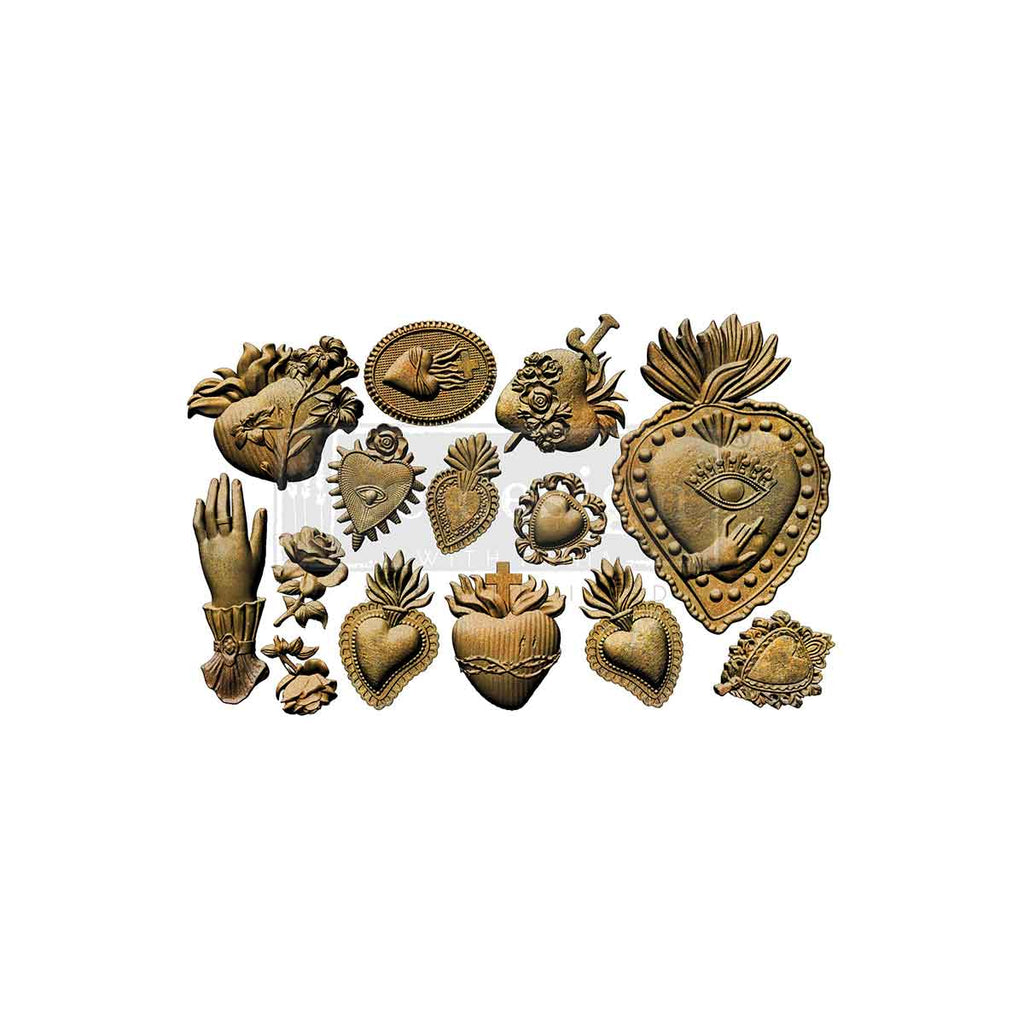 Redesign With Prima Marketing The Love Edit Decor Mould 680640 Vintage Hearts