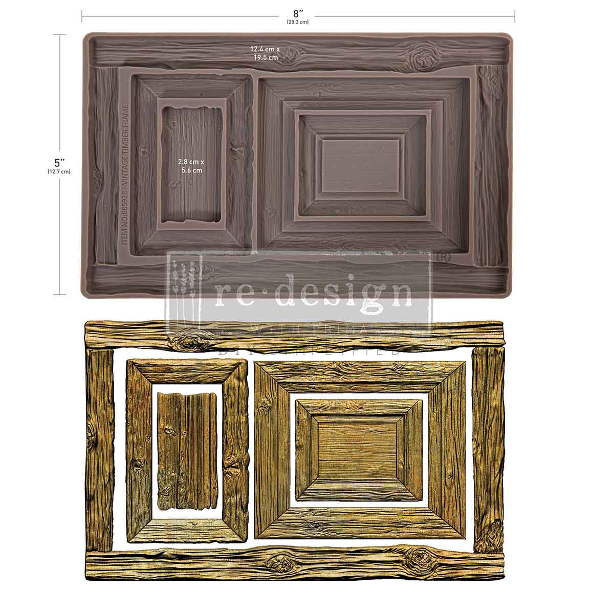 Redesign With Prima Marketing Vintage Timber Christmas Decor Mould 685928