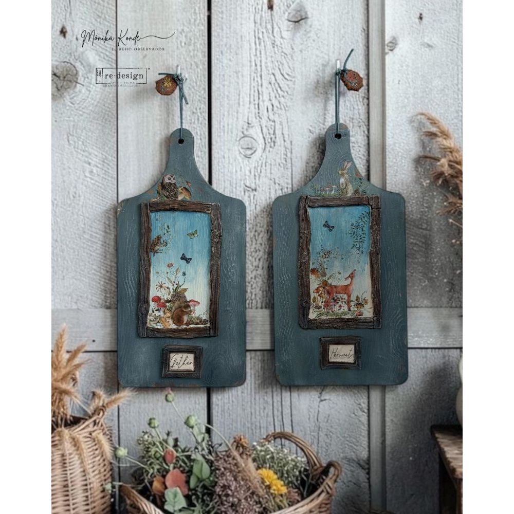 Redesign With Prima Marketing Vintage Timber Christmas Decor Mould 685928 Cutting Board Wall Art