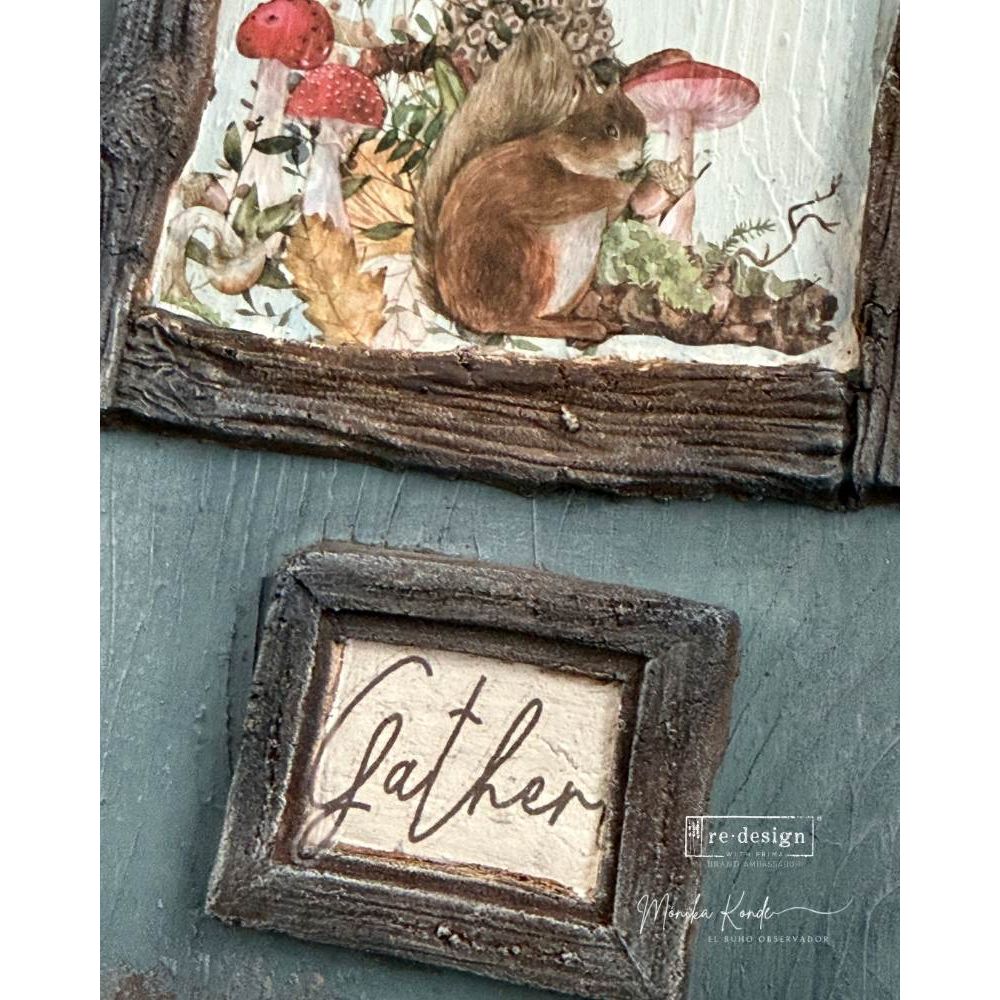 Redesign With Prima Marketing Vintage Timber Christmas Decor Mould 685928 Rustic Nature Frames