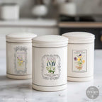 Redesign With Prima Marketing Whispers And Petals H2O Transfers 681968 Cooking Jars