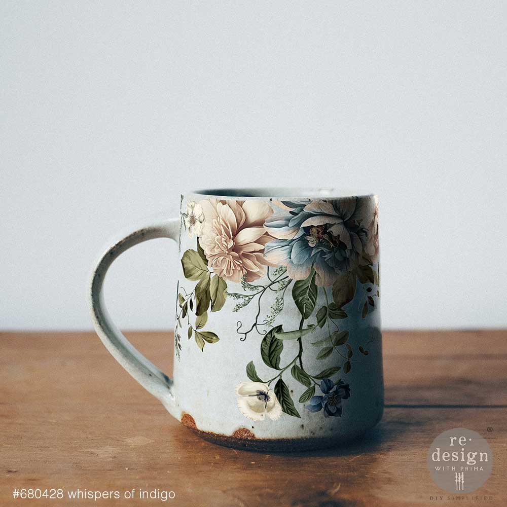 Redesign With Prima Marketing Whispers Of Indigo Luxe Transfers 680428 Coffee Mug