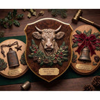 Redesign With Prima Marketing Winter Barnstead Decor Mould 684532 Highland Cow Plaque