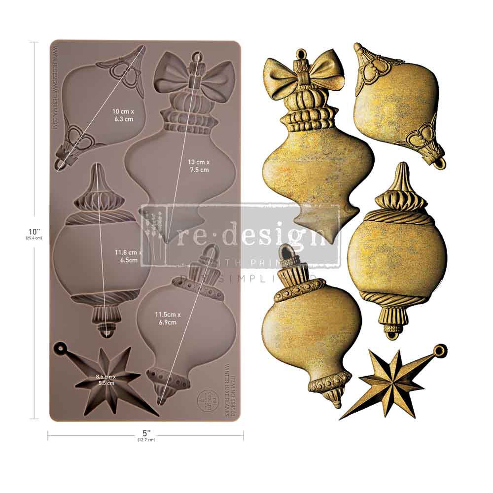 Redesign With Prima Marketing Winter Luxe Blanks Decor Mould 684501