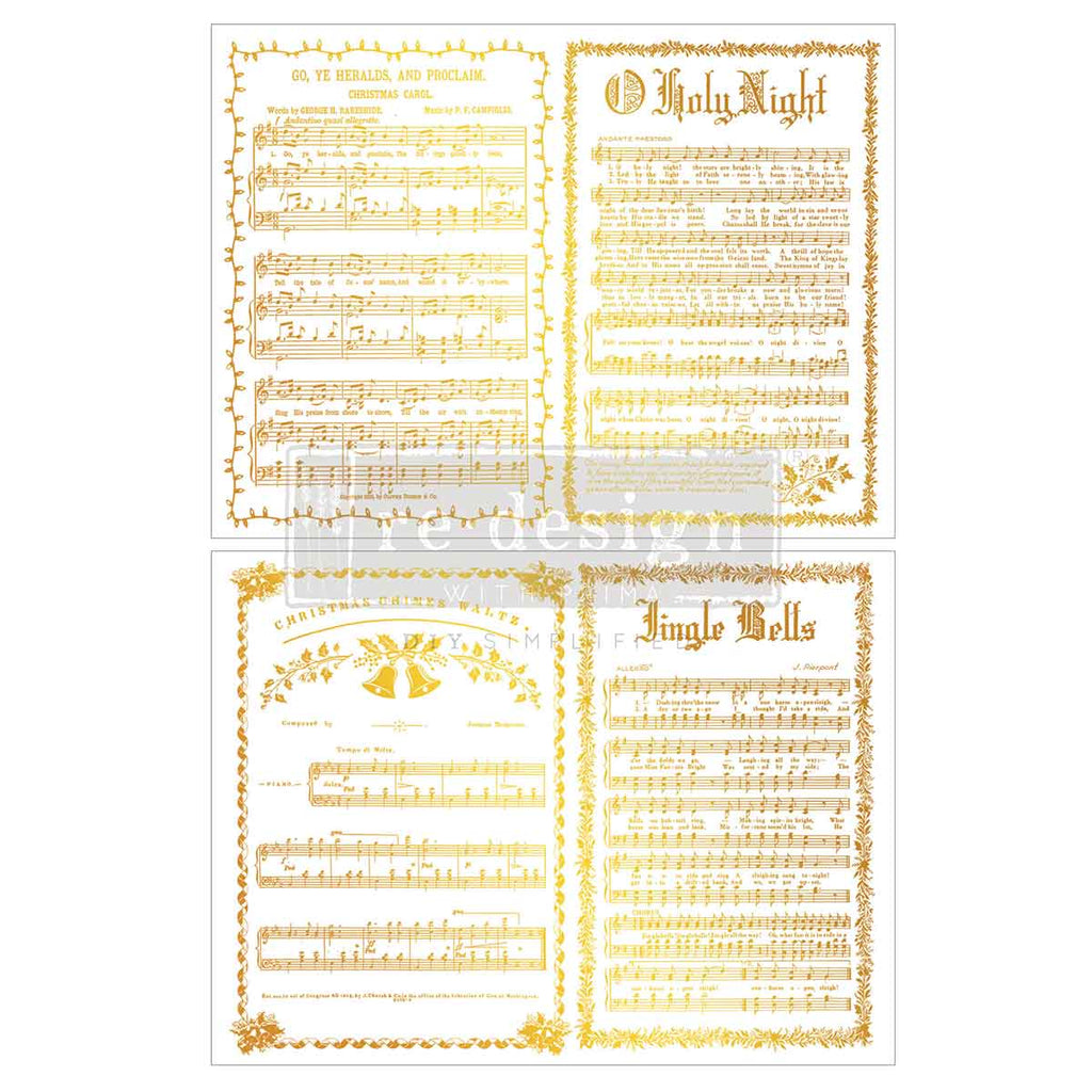 Redesign With Prima Marketing Yuletide Symphony Middy Foil Transfers 684167