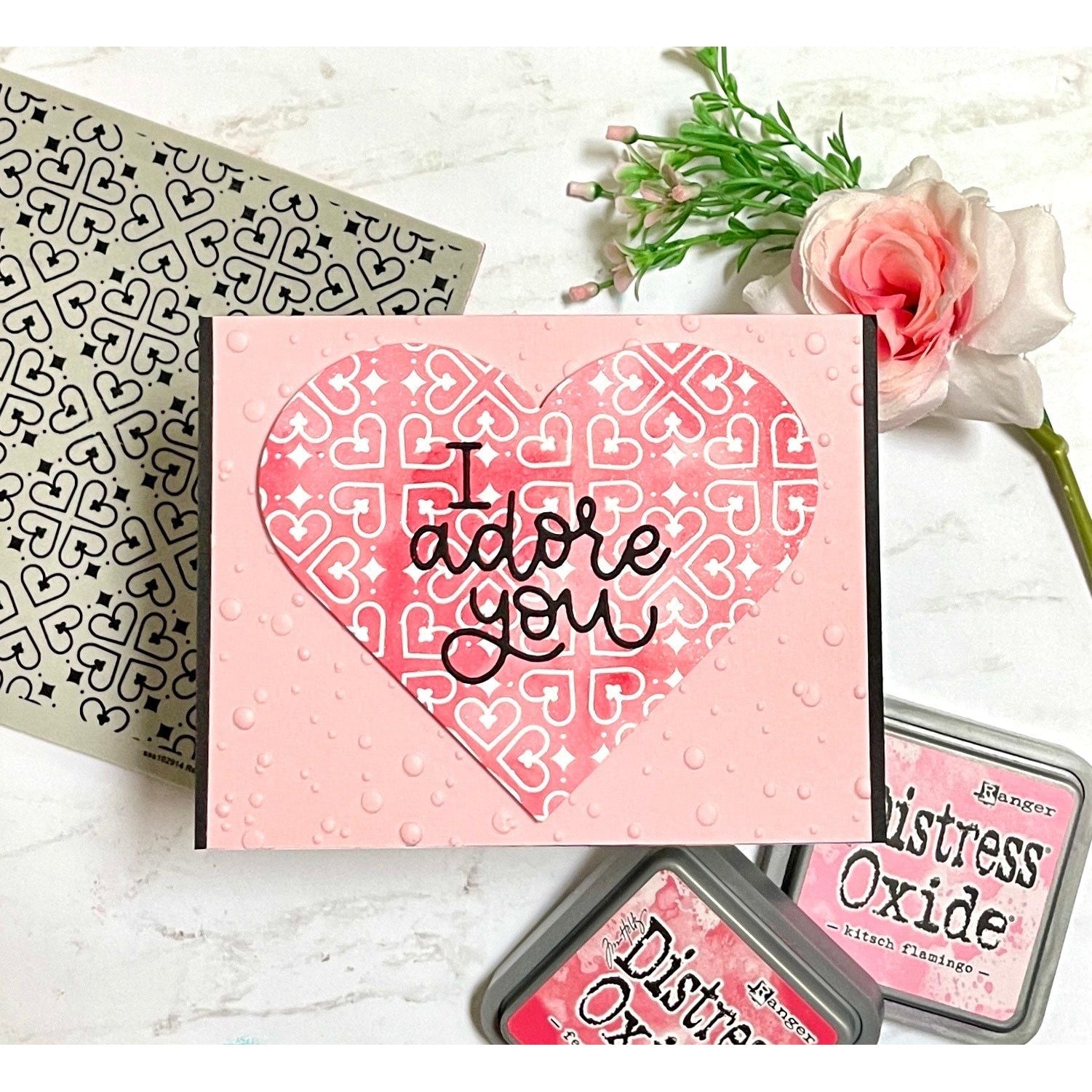Simon Says Cling Stamp Regal Hearts sss102914 Sweetheart Love Card | color-code:ALT07