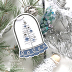 Simon Says Stamp Reliquary Snow Globe Wafer Dies sssd112912 All The Joy Christmas Tag