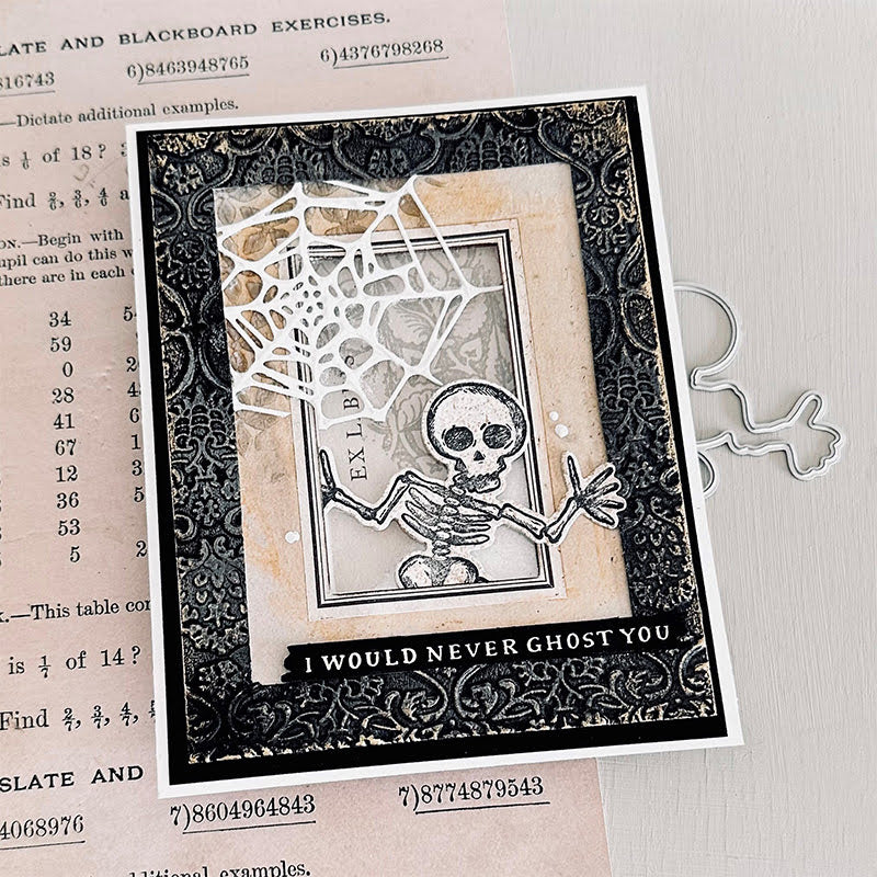 Tim Holtz Cling Rubber Stamps Halloween Doodles cms437