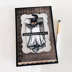 Tim Holtz Cling Rubber Stamps Halloween Doodles cms437