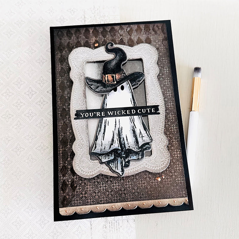 Tim Holtz Cling Rubber Stamps Halloween Doodles cms437