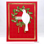Simon Says Stamp Resting Dove Pair Wafer Dies s1049 DieCember Holiday Card