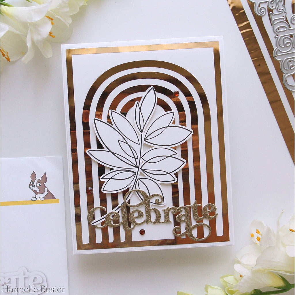 Simon Says Stamp Foil Transfer Cards Retro Arcs 1001ssa Be Bold Celebrate Card | color-code:ALT04