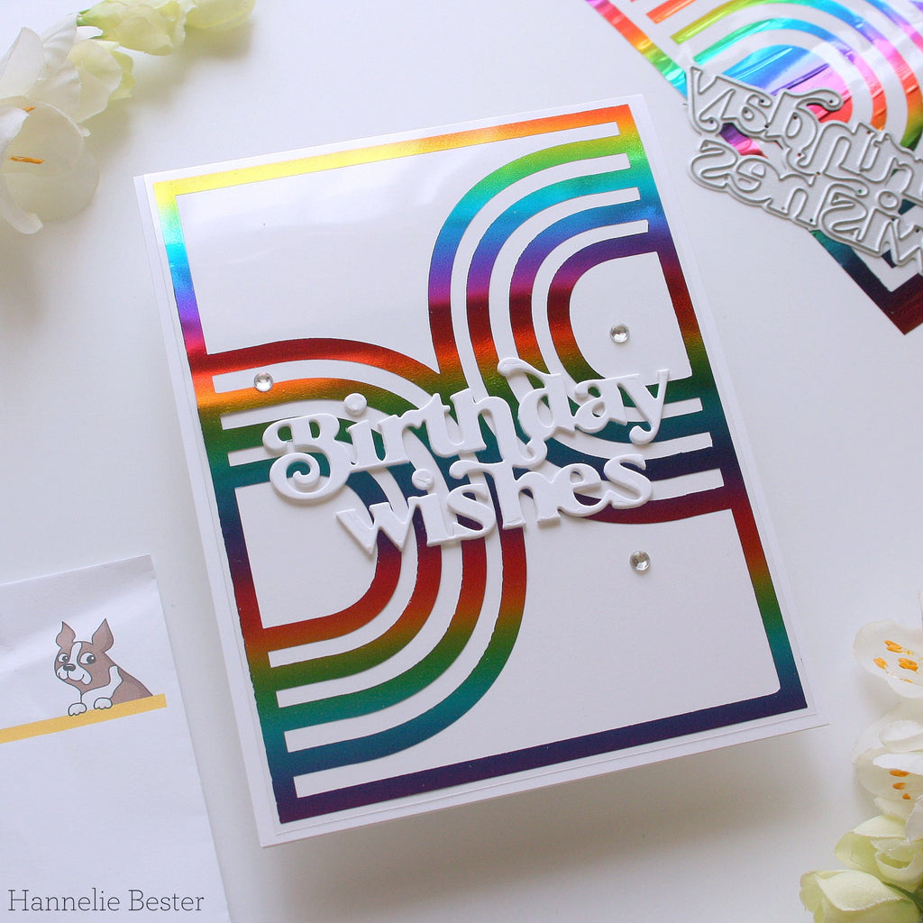 Simon Says Stamp Foil Transfer Cards Retro Arcs 1001ssa Be Bold Birthday Card | color-code:ALT03