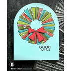 Simon Says Clear Stamps Retro Wreath 2298msc Christmas Card | color-code:ALT01