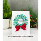 Simon Says Stamp Stencils Retro Wreath 1101mtc And Everything Nice Christmas Card