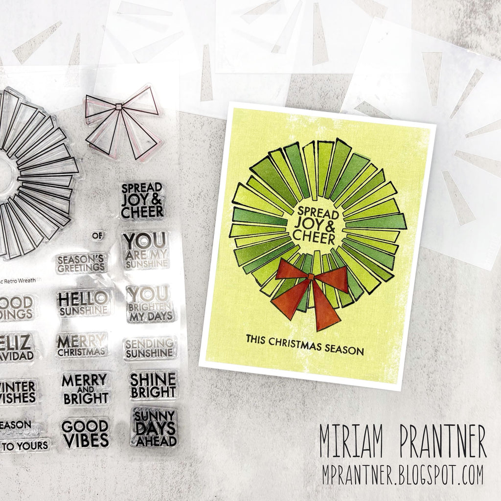 Simon Says Stamp Stencils Retro Wreath 1101mtc And Everything Nice Christmas Card | color-code:ALT03