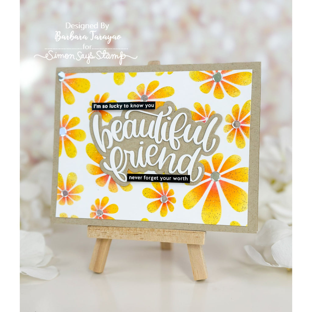 Simon Says Stamp EZ Strips Beautiful Friend set1182bf Beautiful Moments Friend Card