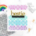 CZ Design Sentiment Strips Reverse Bestie czg054 Sweetheart Friend Card | color-code:ALT02