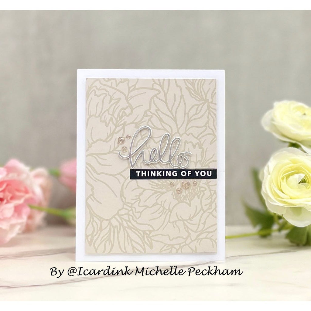 Simon Says Stamp Sentiment Strips Reverse Bold Hello sssg131135 Dear Friend